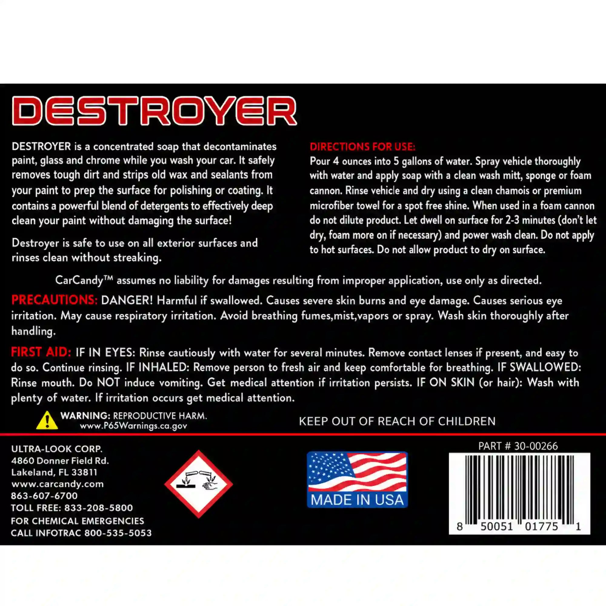 destroyer 32oz | decon car wash soap | car candy
