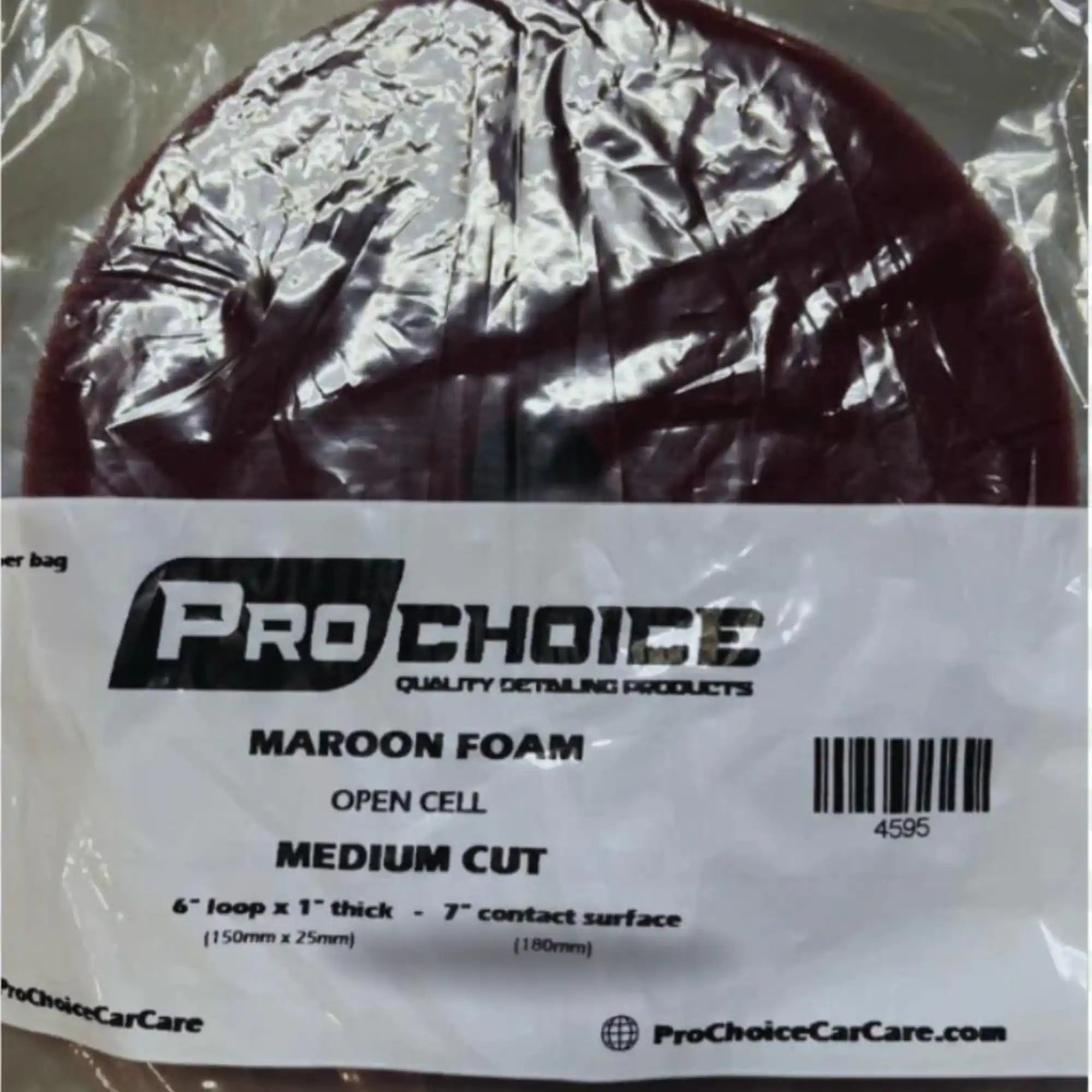 PC MAROON MEDIUM CUT 6"