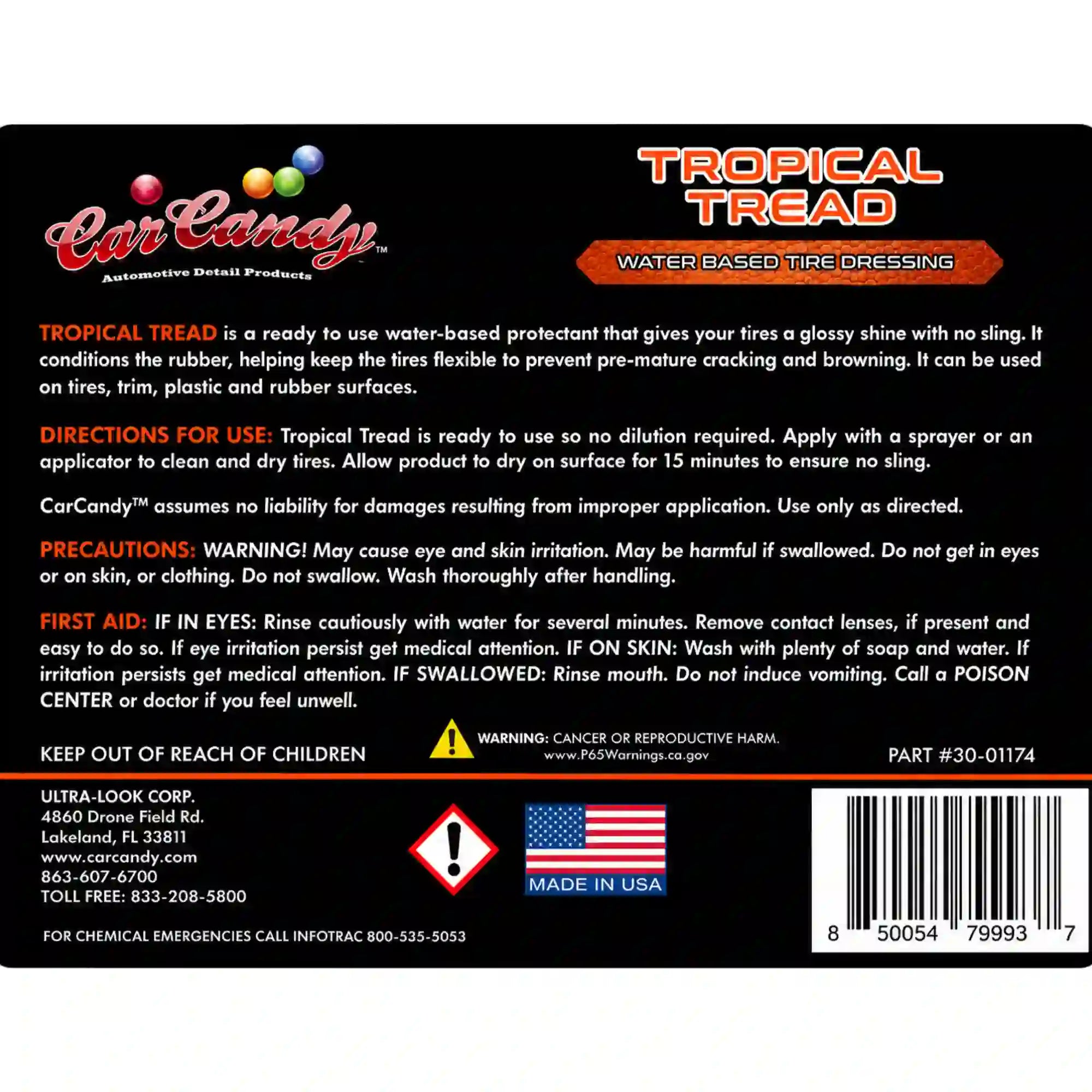 Tropical Tread Tire Dressing Car Candy – 1 Gallon