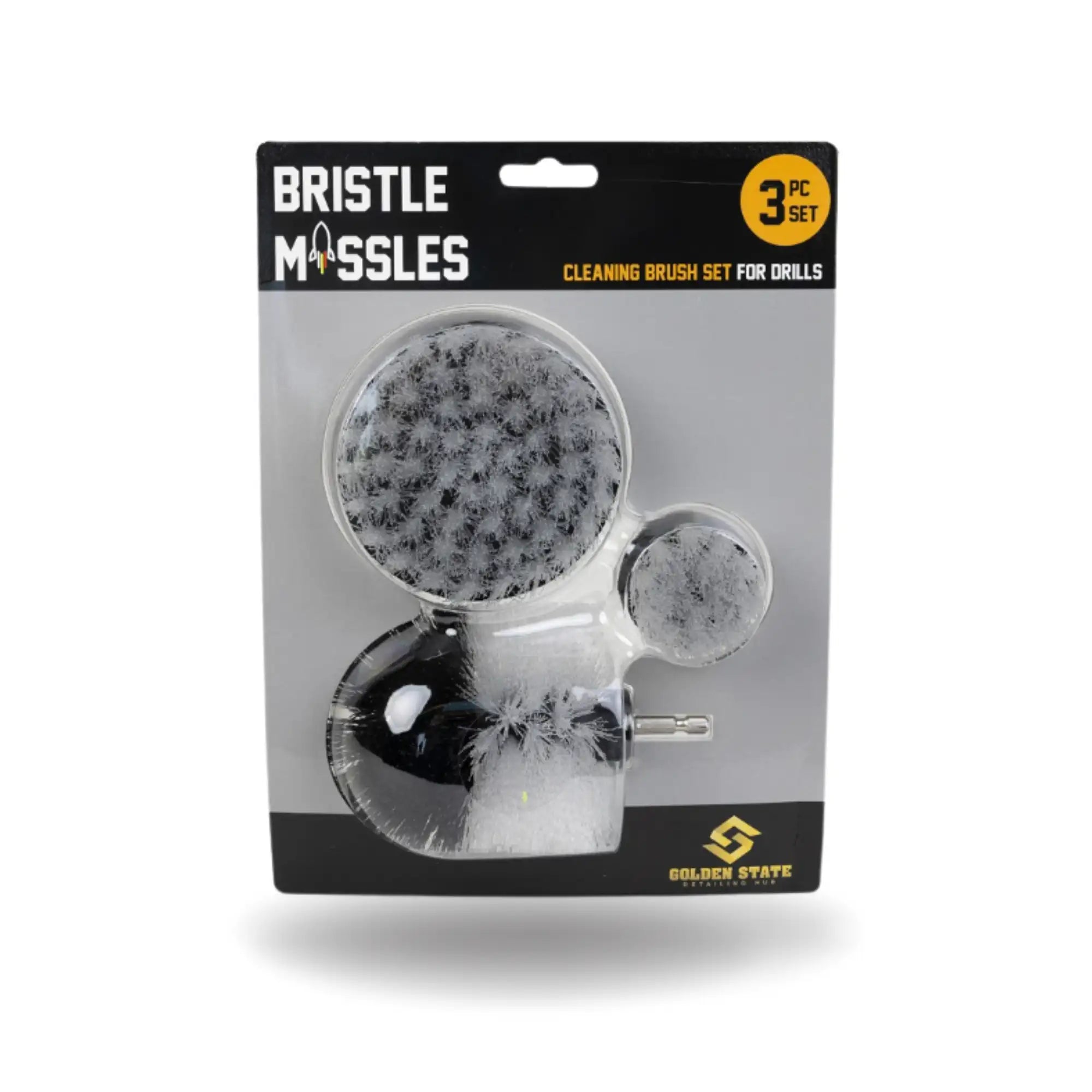 white drill brush set x3 | drill brush set | missile