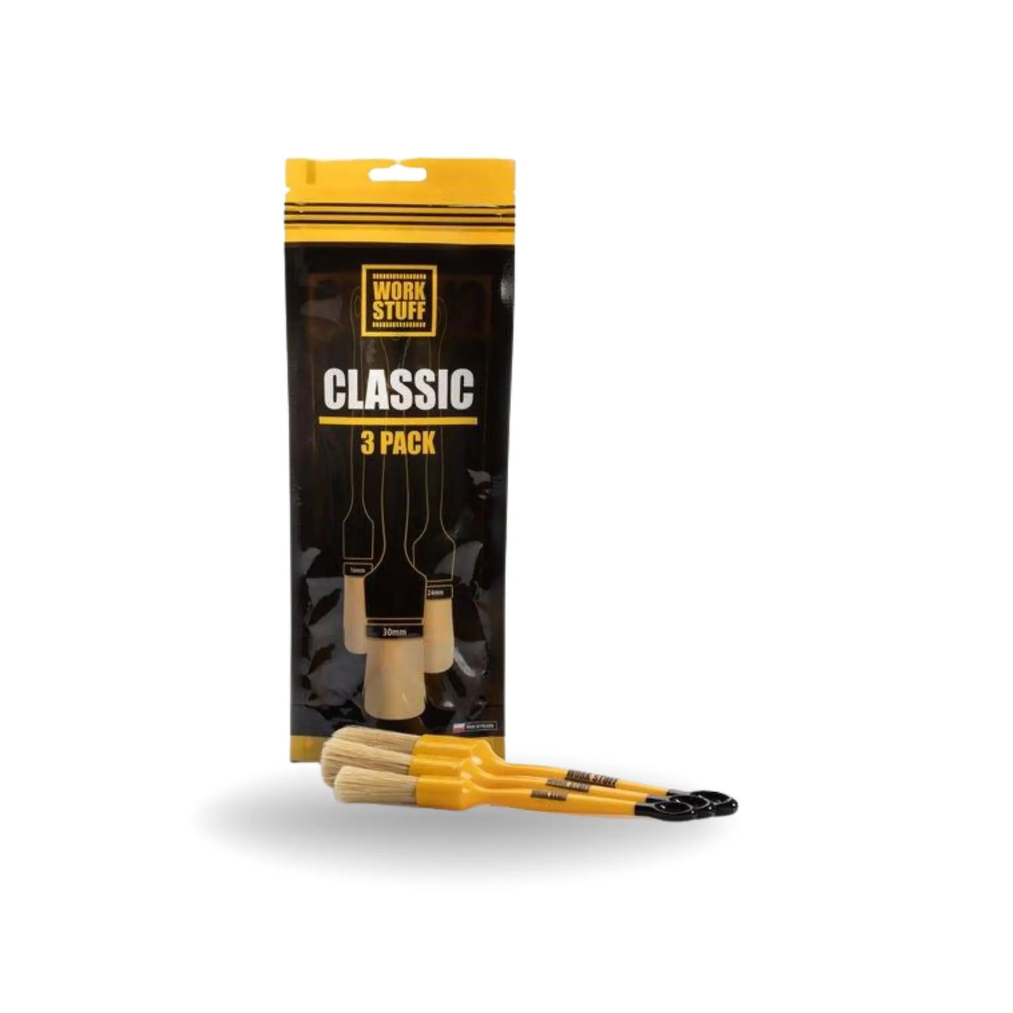 WORK STUFF DETAILING BRUSH CLASSIC 3 PACK (WS 100)