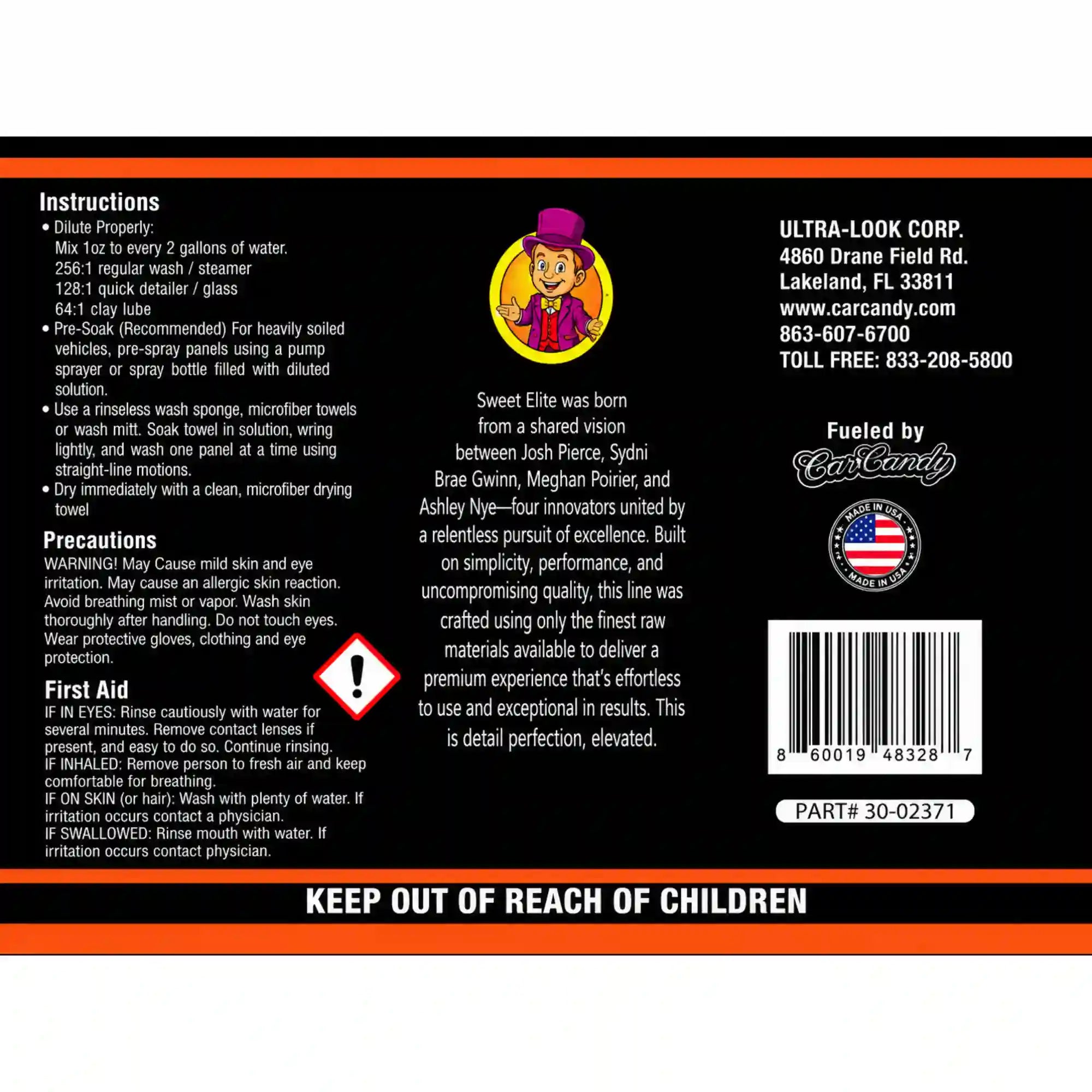 sweet elite rinseless wash 16oz | rinseless car wash | car candy