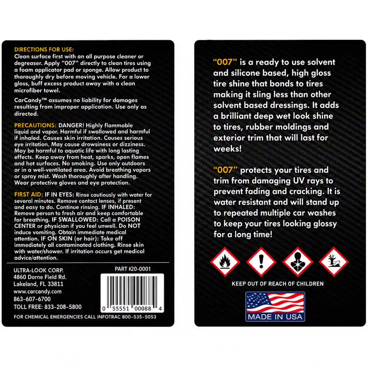 007 SLINGLESS TIRE DRESSING 32 OZ - CAR CANDY