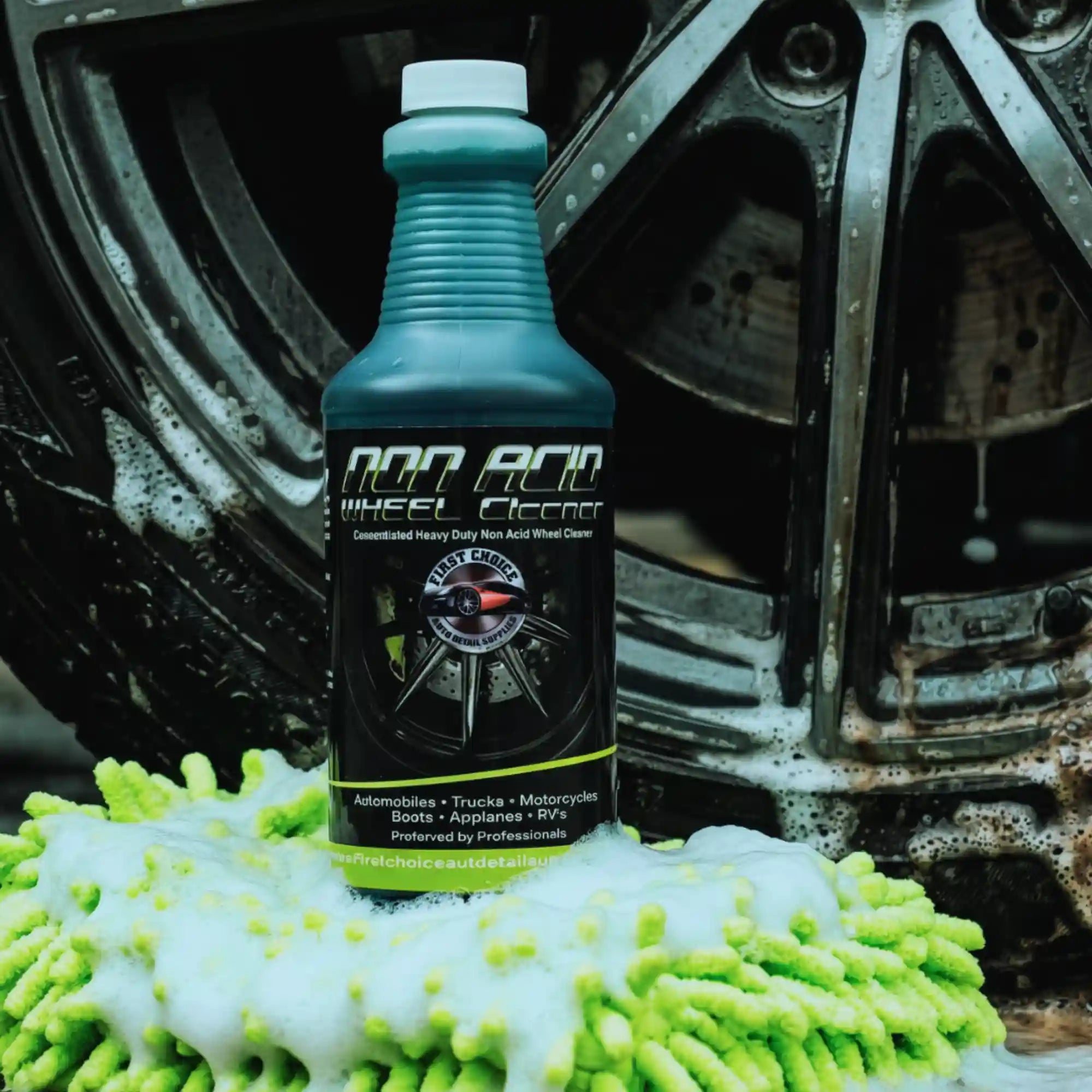 NON ACID WHEEL CLEANER 32 OZ
