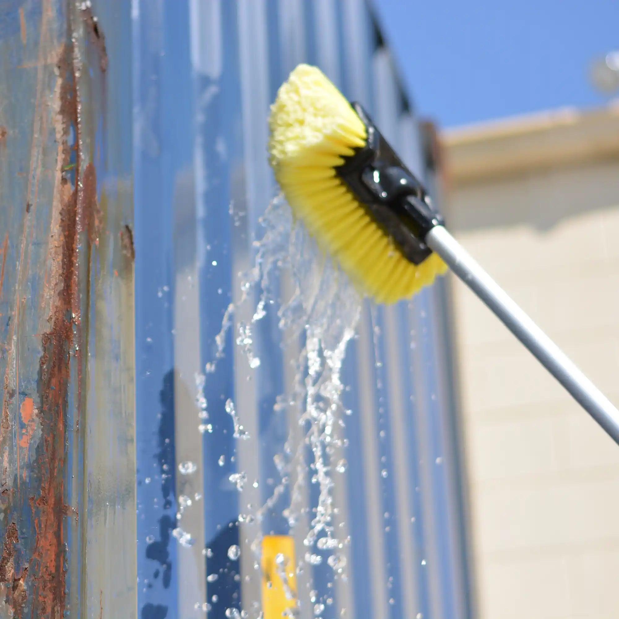gs truck brush head yellow 10" | truck wash brush | golden state