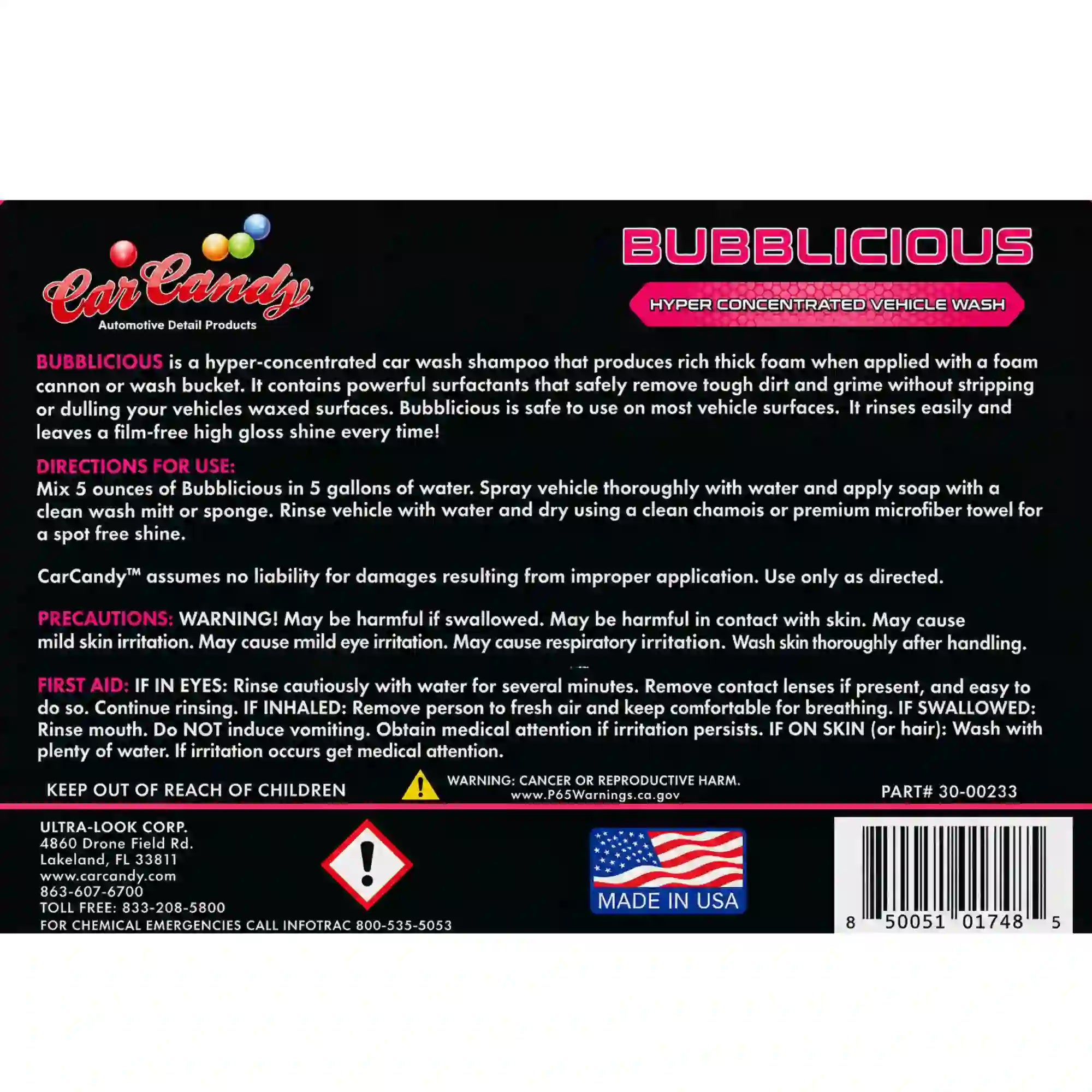 Bubblicious 1 gal | car wash soap | car candy