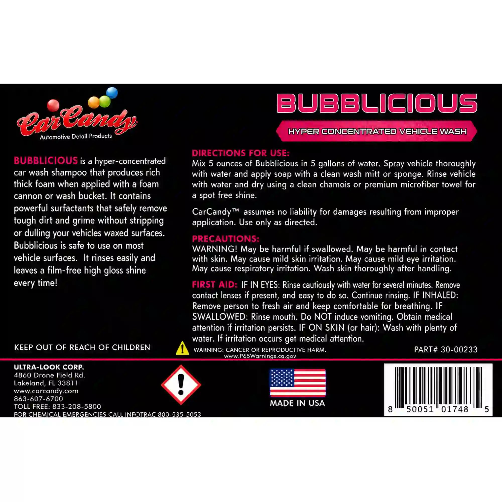 Bubblicious 5 gal | car wash soap | car candy