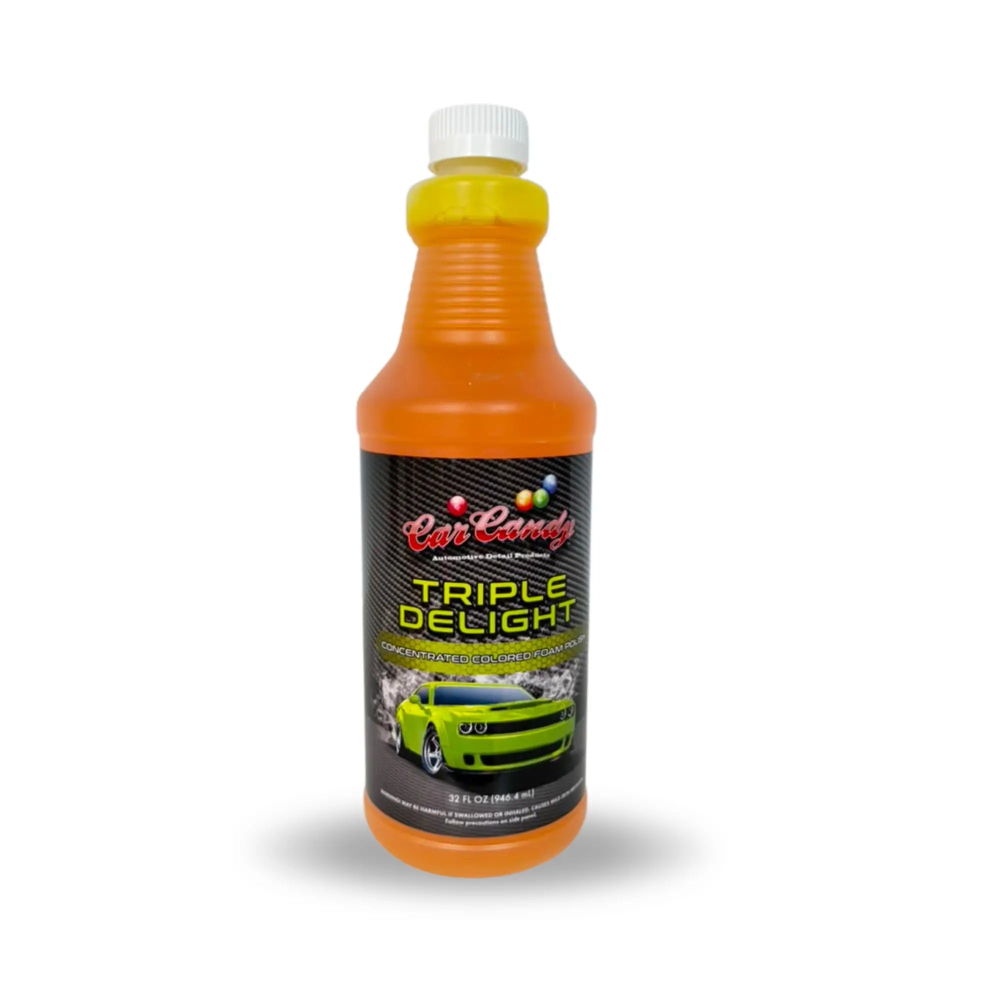 TRIPLE DELIGHT YELLOW FOAM 32 OZ - CAR CANDY