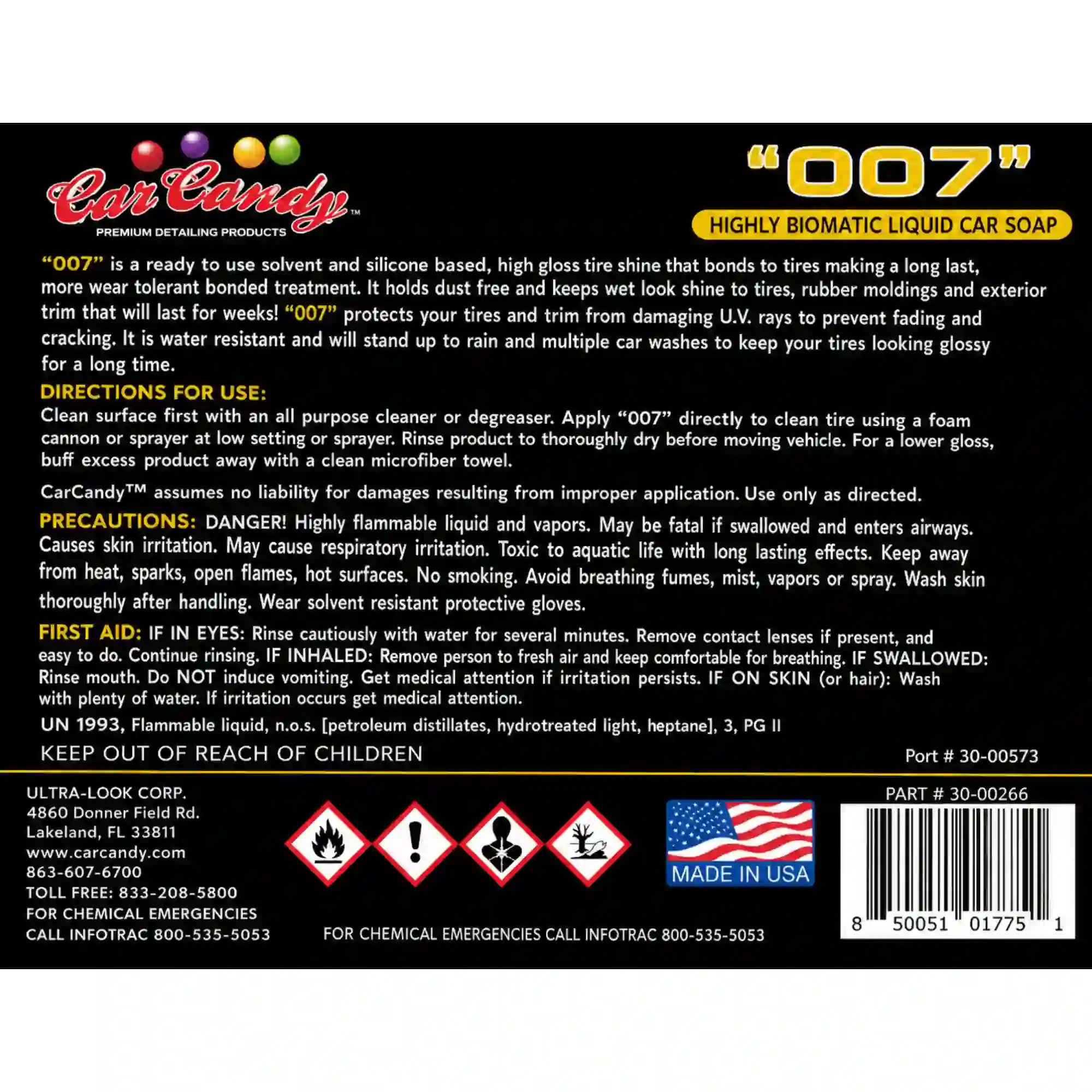 007 SLINGLESS TIRE DRESSING GAL - CAR CANDY
