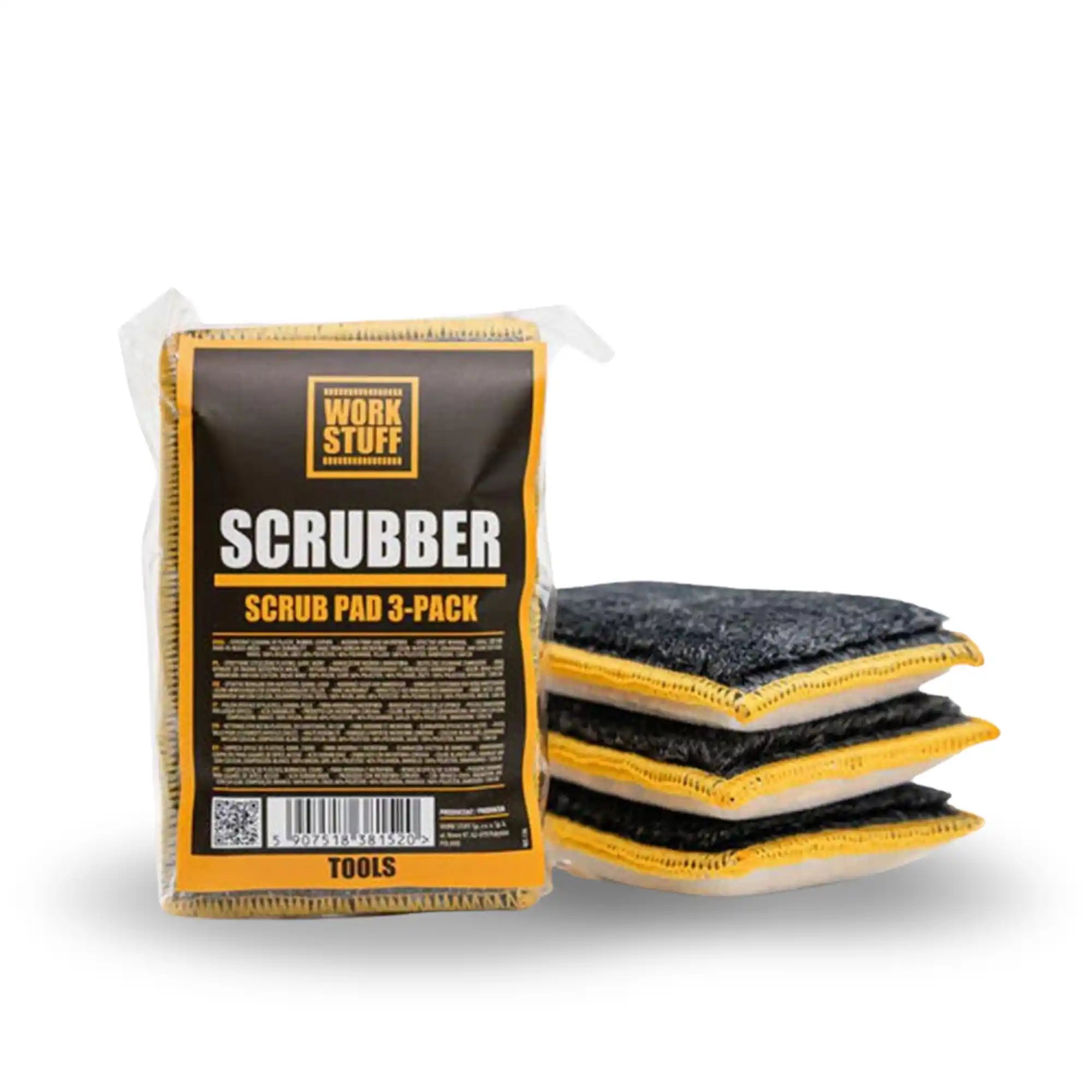 SCRUBBER - SCRUB PAD 3 PACK WORK STUFF