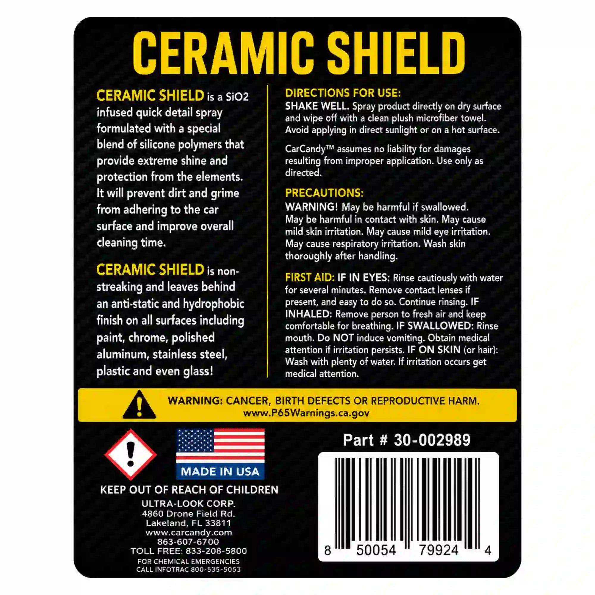 ceramic shield 32oz | ceramic detail spray | car candy