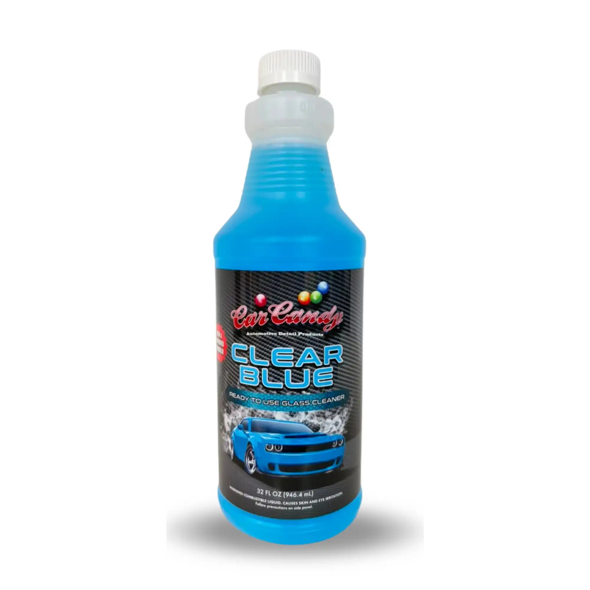 clear blue ready to use 32 oz | glass cleaner | car candy
